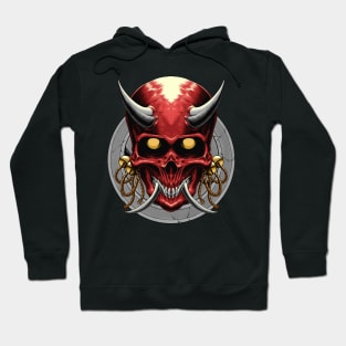 Oni Red Skull Hoodie